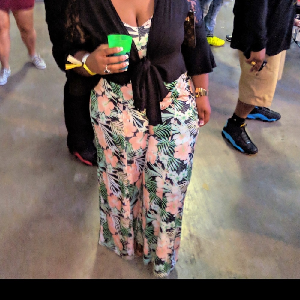 Floral print jumpsuit